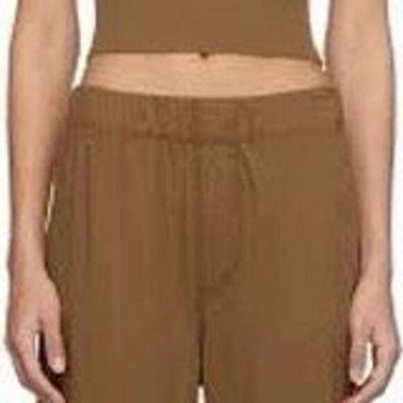 Eterne Tan Cotton Modal Blend Jersey Pull On Thermal Lounge Pants Size Medium - Picture 1 of 10